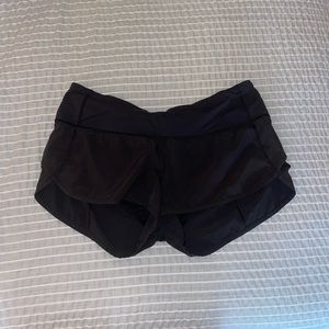 Lululemon speed up 2.5 inch short - black